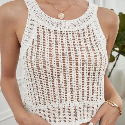 3M Crochet Hollow Out Lady Tank Tops